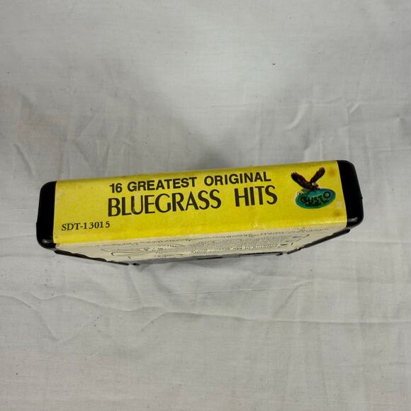 16 Greatest Original Bluegrass Hits - 8 Track Tape Gusto Records 1977 Untested - Picture 3 of 4
